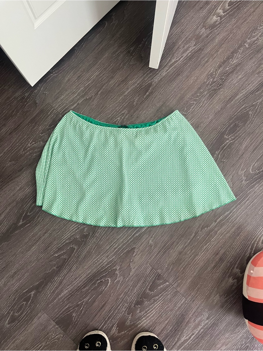 Women’s Green Gingham Miniskirt